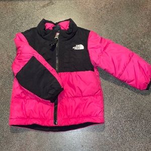 Infant Pink The North Face Jacket & 2 fleece jackets